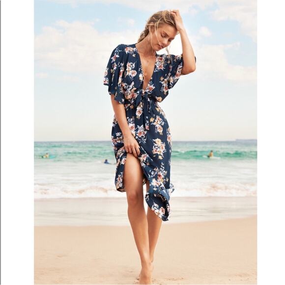 Anthro Seafolly Midsummer Floral Maxi - Picture 1 of 8